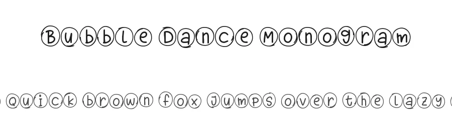 Bubble Dance Monogram