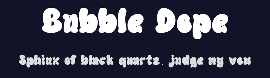 Bubble Dope by Asep Rendi — Decorative Font — thumbnail 2