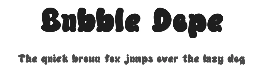 Bubble Dope by Asep Rendi — Decorative Font