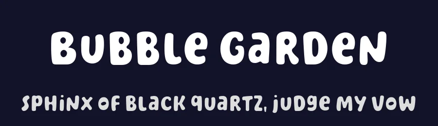 Bubble Garden by Four Lines — Decorative Font — thumbnail 2