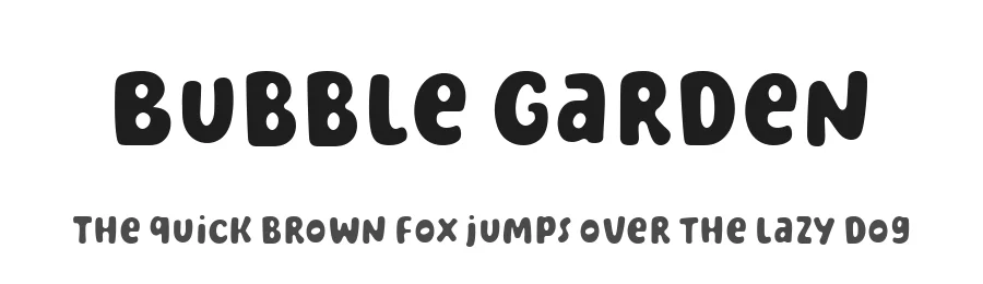 Bubble Garden by Four Lines — Decorative Font