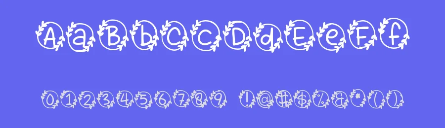 Bubble Heart Monogram by DM Letter Studio - Dimas Prasetyo — Decorative Font — thumbnail 3