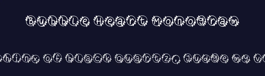 Bubble Heart Monogram by DM Letter Studio - Dimas Prasetyo — Decorative Font — thumbnail 2