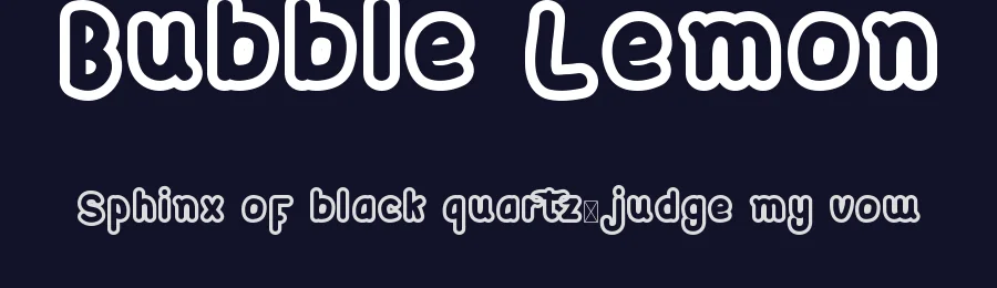 Bubble Lemon by VinType — Decorative Font — thumbnail 2