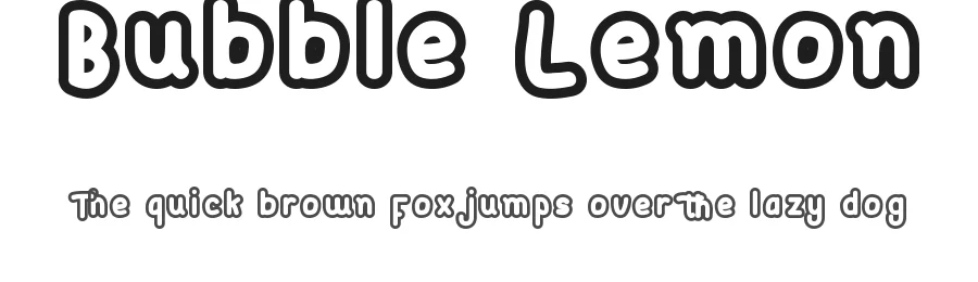 Bubble Lemon by VinType — Decorative Font