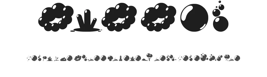 Bubble — Dingbats Font