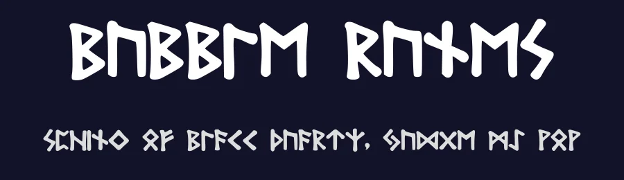 Bubble Runes by Alexandra Cheek — Dingbats Font — thumbnail 2