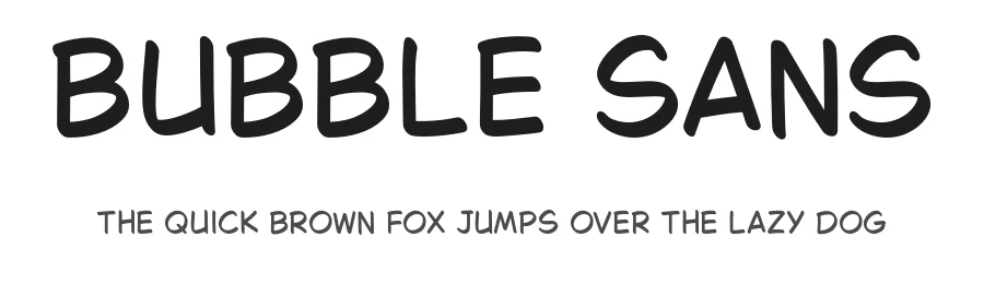 Bubble Sans