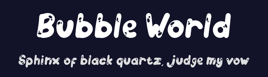 Bubble World by Seneka Grafika — Decorative Font — thumbnail 2