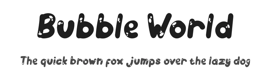 Bubble World by Seneka Grafika — Decorative Font
