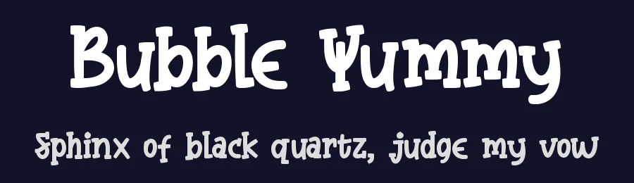 Bubble Yummy by Sketype Studio — Decorative Font — thumbnail 2