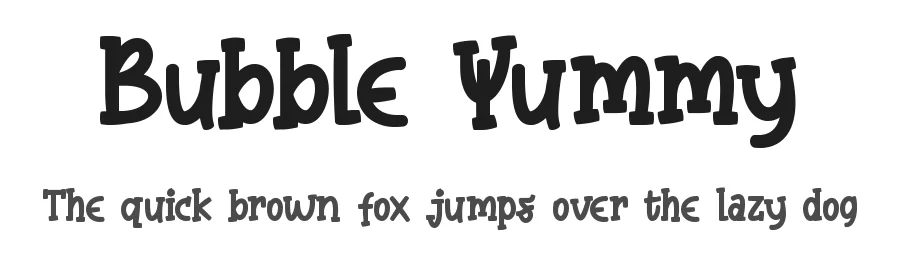Bubble Yummy by Sketype Studio — Decorative Font