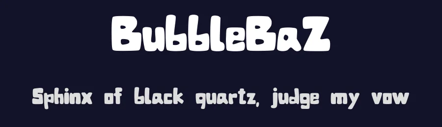 BubbleBaZ by Brano — Decorative Font — thumbnail 2
