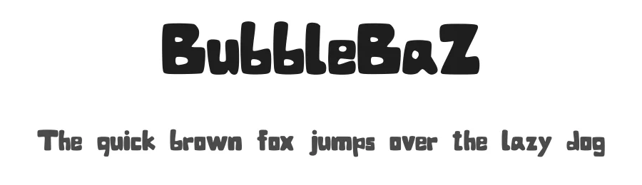 BubbleBaZ by Brano — Decorative Font