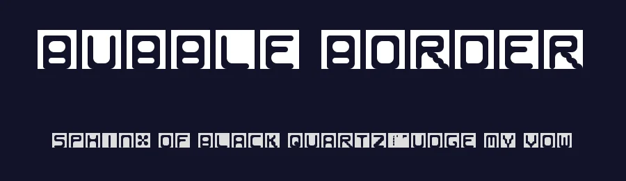 Bubble Border by JjStAr992_Gaming — Display Font — thumbnail 2