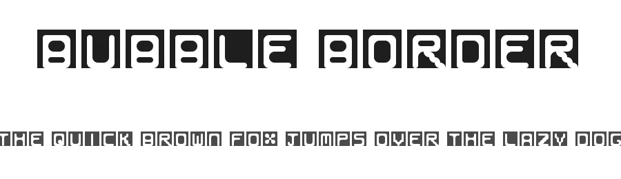 Bubble Border by JjStAr992_Gaming — Display Font