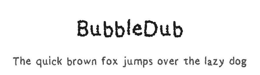 BubbleDub by Oliver Waldemar — Decorative Font