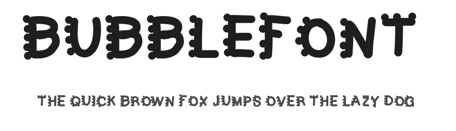Bubblefont