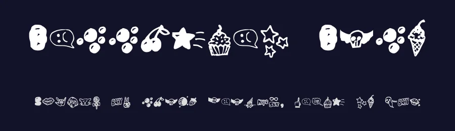 Bubblegum Baby by Alanna Milstein — Decorative Font — thumbnail 2