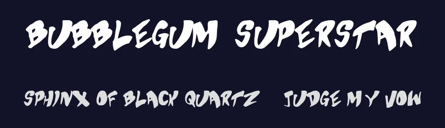 Bubblegum Superstar by Toxic Type — Decorative Font — thumbnail 2