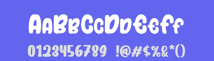 Bubble Kids by Kong Font — Decorative Font — thumbnail 3