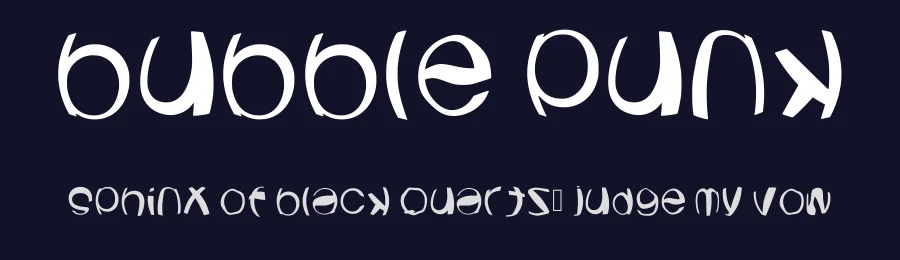 Bubble Punk by LeeJueun — Decorative Font — thumbnail 2