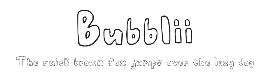 Bubblii by The Bubble Letters β Decorative Font