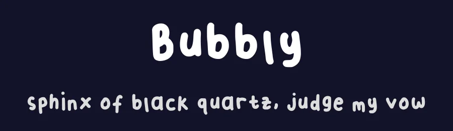 Bubbly by heyy! — Script Handwritten Font — thumbnail 2
