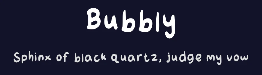 Bubbly by Karina Febrianne — Script Handwritten Font — thumbnail 2