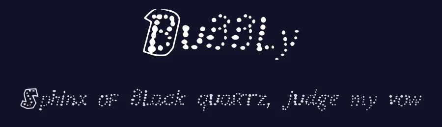 Bubbly by mikelis lapins — Decorative Font — thumbnail 2