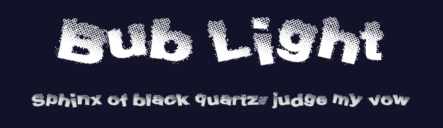 Bub Light by Xerographer Fonts — Decorative Font — thumbnail 2