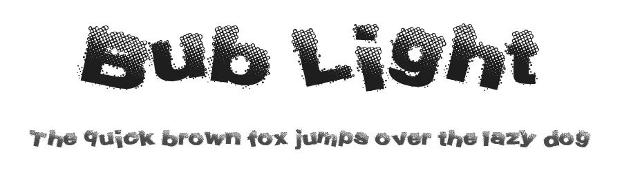 Bub Light by Xerographer Fonts — Decorative Font