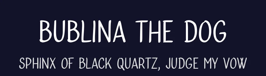 Bublina the Dog by Vít Čondák — Script Handwritten Font — thumbnail 2