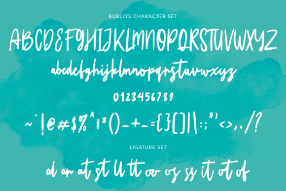 Bubllys Font by Maulana Creative — Script Handwritten Font — thumbnail 8