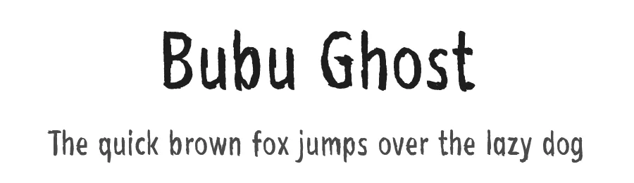 Bubu Ghost by Juha Korhonen — Decorative Font