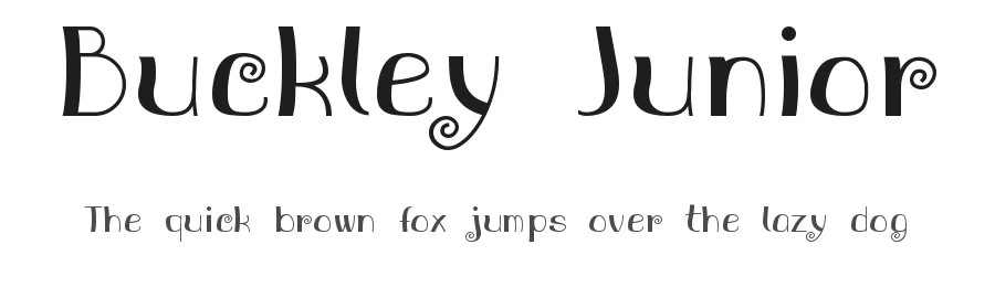 Buckley Junior by ThorType — Decorative Font