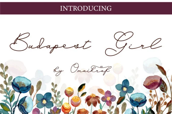Budapest Girl Font by omaikraf β Script Handwritten Font