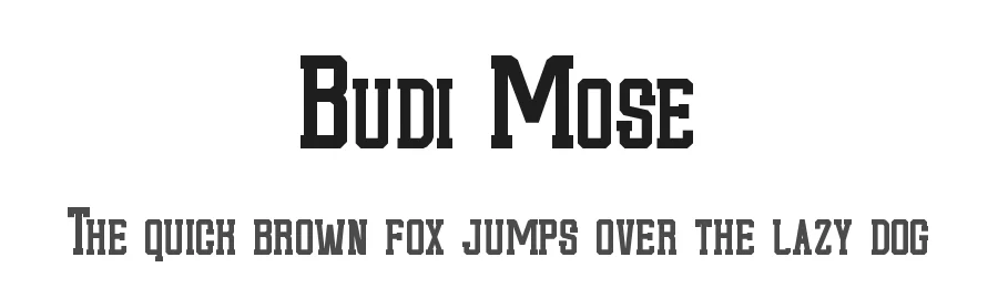 Budi Mose by StringLabs Creative Studio — Decorative Font