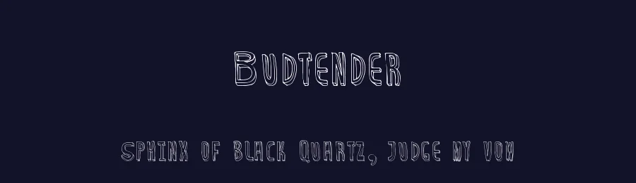 Budtender by Xerographer Fonts — Decorative Font — thumbnail 2