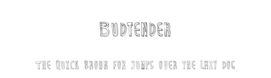 Budtender by Xerographer Fonts — Decorative Font