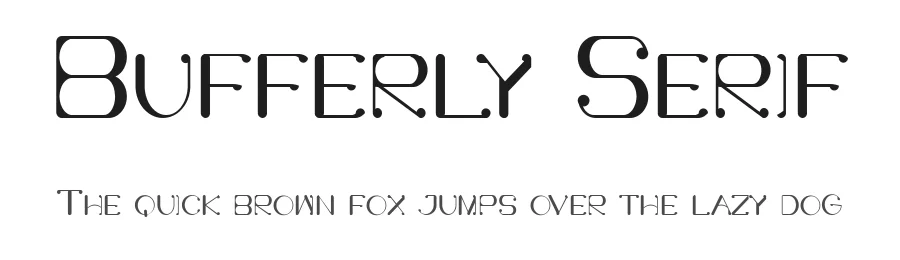 Bufferly Serif