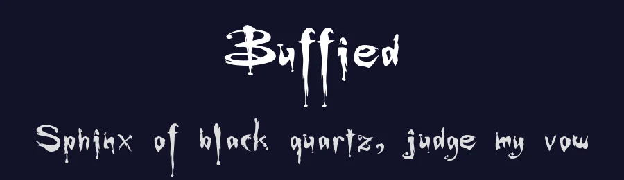 Buffied by GemFonts / Typotheticals — Blackletter Font — thumbnail 2