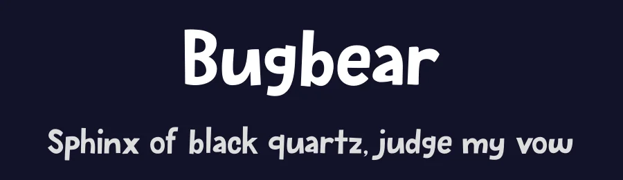 Bugbear by Hanoded — Decorative Font — thumbnail 2