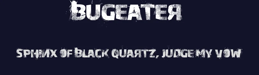 Bugeater by StereoType — Decorative Font — thumbnail 2
