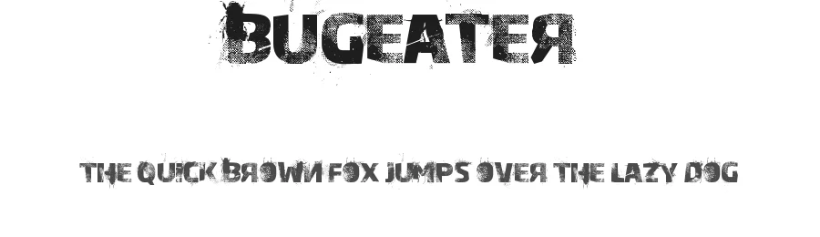 Bugeater by StereoType — Decorative Font