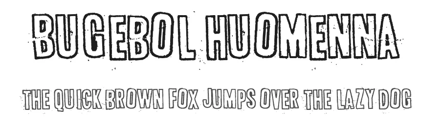 Bugebol huomenna by Juha Korhonen — Decorative Font