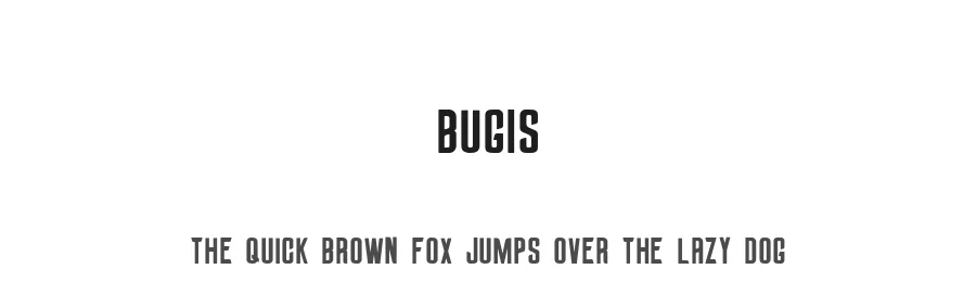 Bugis by Nestype β Sans Serif Font