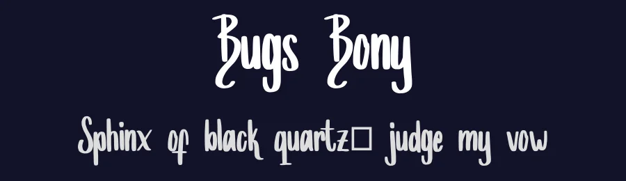 Bugs Bony by SSI.Scraps — Script Handwritten Font — thumbnail 2