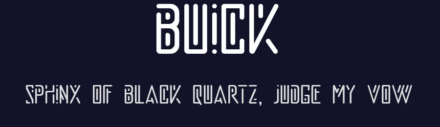 Buick by Faqih Fawaji — Decorative Font — thumbnail 2