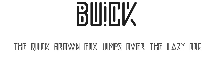 Buick by Faqih Fawaji — Decorative Font
